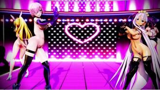 FGO巨乳玛修BB：骚气宅舞勾引，求老司机爆操内射！3D